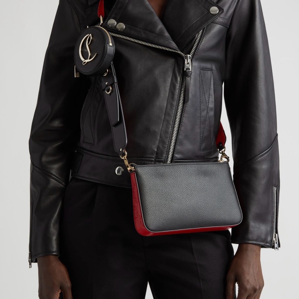 100% authentic Christian Louboutin crossbody purse.